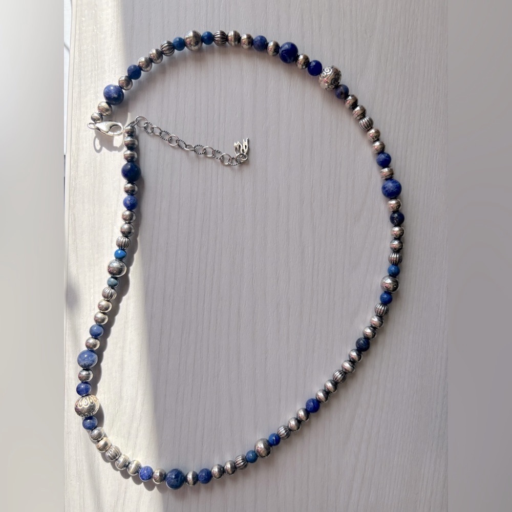 Carolyn Pollack American West Blue Lapis Sterling Silver Necklace